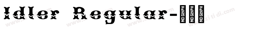 Idler Regular字体转换